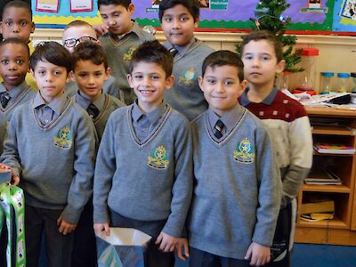 Group of school pupils